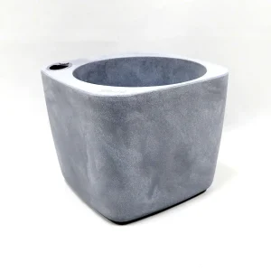 Selbstbewässerndes Pflanzgefäß „podd LOCKWITZ“ in der Farbe Zink