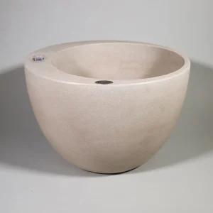 Selbstbewässerndes Pflanzgefäß „podd RÖDER“ in der Farbe Camel