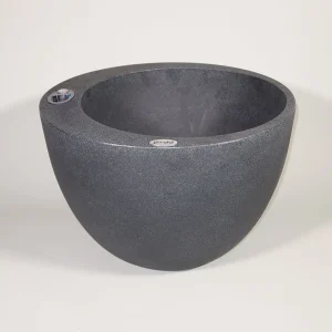 Selbstbewässerndes Pflanzgefäß „podd RÖDER“ in der Farbe Charcoal