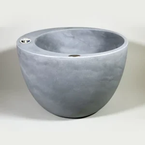 Selbstbewässerndes Pflanzgefäß „podd RÖDER“ in der Farbe Zink